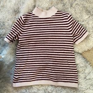 Striped sweater shirt